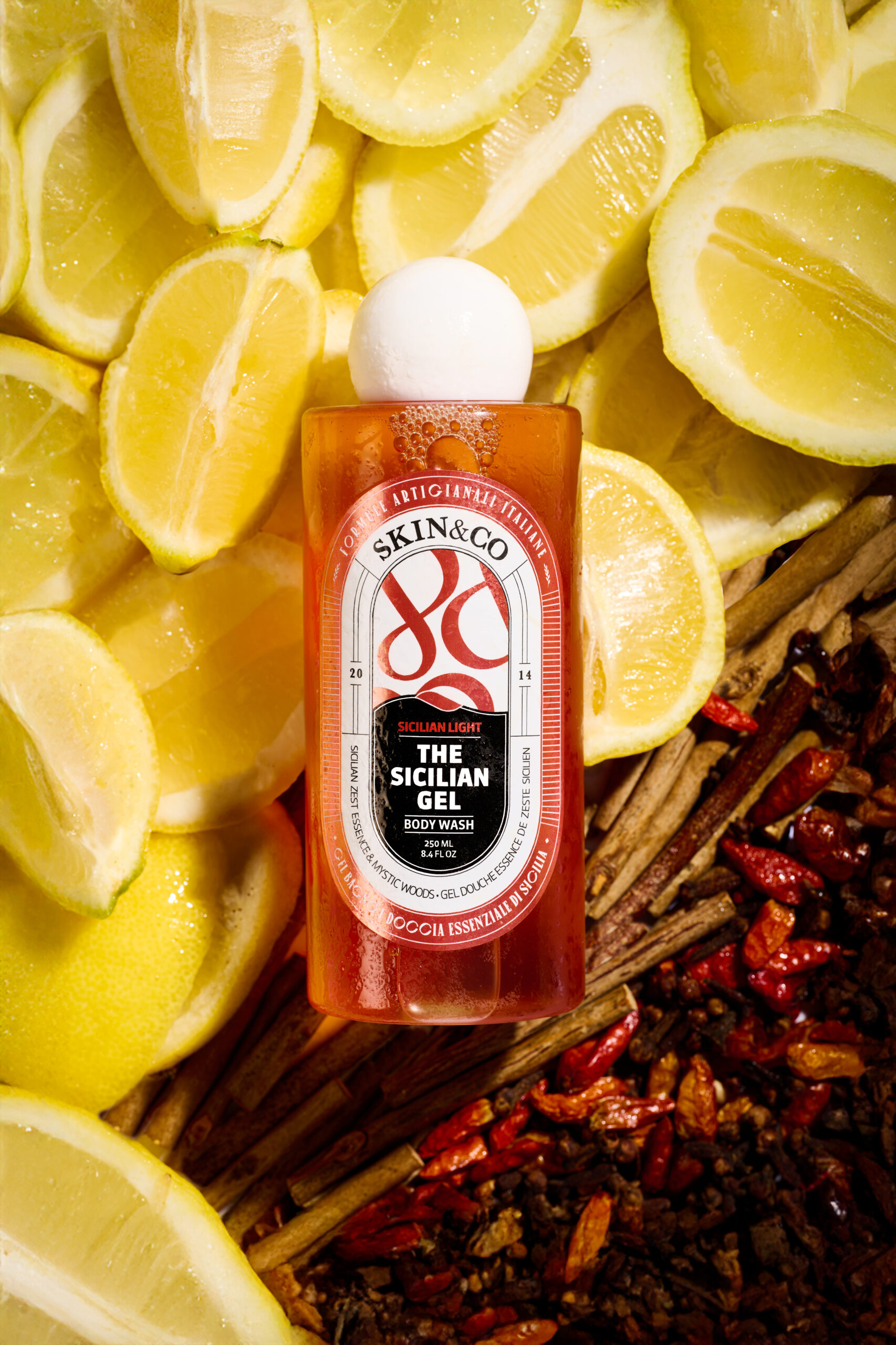 The Sicilian Gel Body Wash – Citrom & Vérnarancs Tusfürdő termékkép – SKINCO24953 scaled